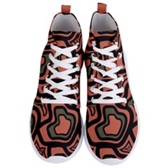 Abstract Pattern Geometric Backgrounds Men s Lightweight High Top Sneakers by Eskimos