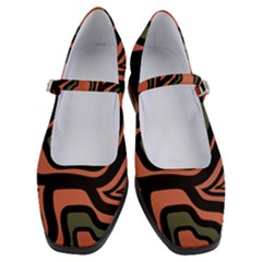 Abstract Pattern Geometric Backgrounds Women s Mary Jane Shoes by Eskimos