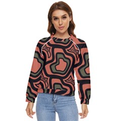 Abstract Pattern Geometric Backgrounds Women s Long Sleeve Raglan Tee