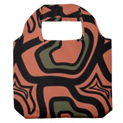 Abstract Pattern Geometric Backgrounds Premium Foldable Grocery Recycle Bag