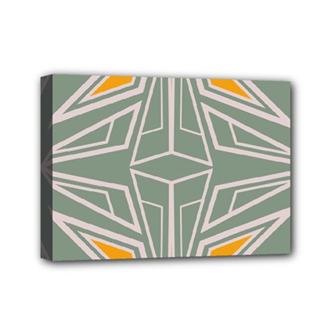 Abstract Pattern Geometric Backgrounds Mini Canvas 7  X 5  (stretched) by Eskimos