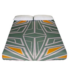 Abstract Pattern Geometric Backgrounds Fitted Sheet (california King Size) by Eskimos