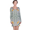 Abstract pattern geometric backgrounds Long Sleeve Nightdress View1