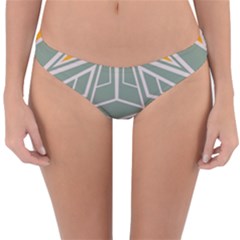 Abstract Pattern Geometric Backgrounds Reversible Hipster Bikini Bottoms by Eskimos