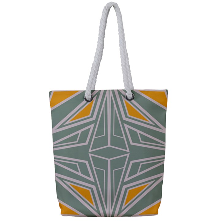 Abstract pattern geometric backgrounds Full Print Rope Handle Tote (Small)