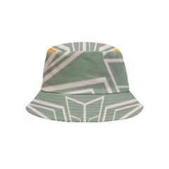 Abstract Pattern Geometric Backgrounds Inside Out Bucket Hat (kids) by Eskimos