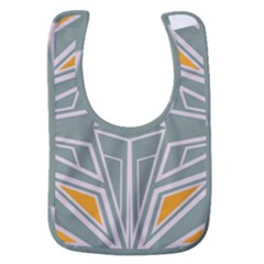 Abstract Pattern Geometric Backgrounds Baby Bib by Eskimos