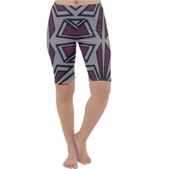 Abstract Pattern Geometric Backgrounds Cropped Leggings  by Eskimos