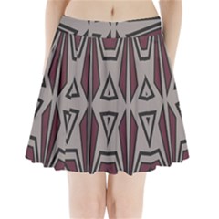 Abstract Pattern Geometric Backgrounds Pleated Mini Skirt by Eskimos