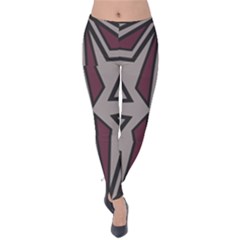 Abstract Pattern Geometric Backgrounds Velvet Leggings by Eskimos