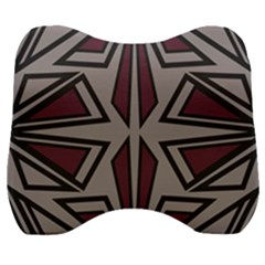 Abstract Pattern Geometric Backgrounds Velour Head Support Cushion by Eskimos