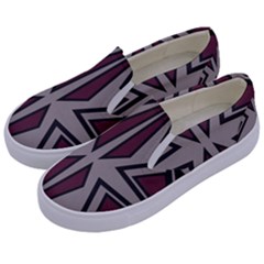 Abstract Pattern Geometric Backgrounds Kids  Canvas Slip Ons by Eskimos