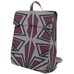 Abstract Pattern Geometric Backgrounds Flap Top Backpack by Eskimos