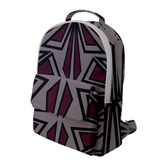 Abstract Pattern Geometric Backgrounds Flap Pocket Backpack (large) by Eskimos