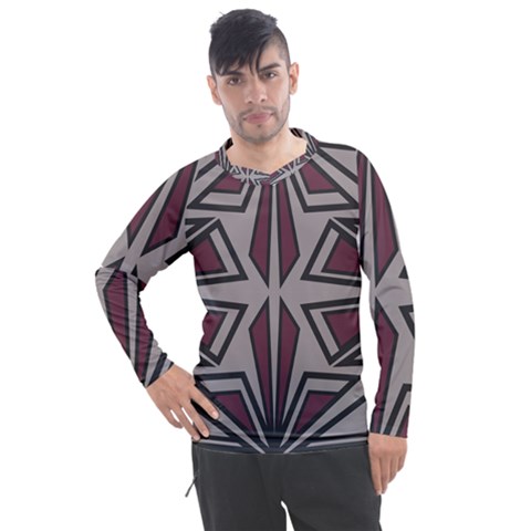 Abstract Pattern Geometric Backgrounds Men s Pique Long Sleeve Tee by Eskimos