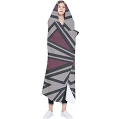 Abstract Pattern Geometric Backgrounds Wearable Blanket by Eskimos