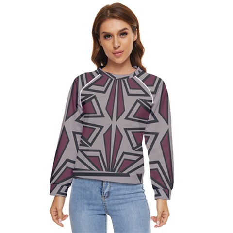 Abstract Pattern Geometric Backgrounds Women s Long Sleeve Raglan Tee by Eskimos