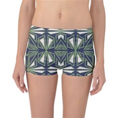 Abstract Pattern Geometric Backgrounds Reversible Boyleg Bikini Bottoms by Eskimos