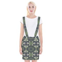 Abstract Pattern Geometric Backgrounds Braces Suspender Skirt by Eskimos