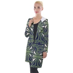 Abstract Pattern Geometric Backgrounds Hooded Pocket Cardigan by Eskimos