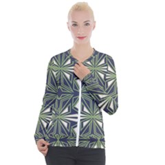 Abstract Pattern Geometric Backgrounds Casual Zip Up Jacket by Eskimos