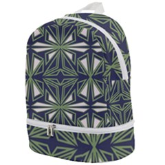 Abstract Pattern Geometric Backgrounds Zip Bottom Backpack by Eskimos