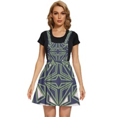 Abstract Pattern Geometric Backgrounds Apron Dress by Eskimos