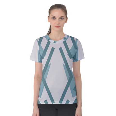 Abstract Pattern Geometric Backgrounds Women s Cotton Tee by Eskimos