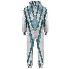 Abstract Pattern Geometric Backgrounds Hooded Jumpsuit (men) by Eskimos