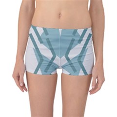 Abstract Pattern Geometric Backgrounds Reversible Boyleg Bikini Bottoms by Eskimos