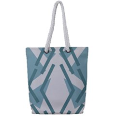 Abstract Pattern Geometric Backgrounds Full Print Rope Handle Tote (small) by Eskimos