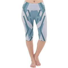 Abstract Pattern Geometric Backgrounds Lightweight Velour Cropped Yoga Leggings by Eskimos