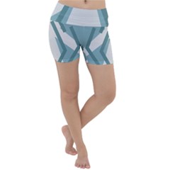 Abstract Pattern Geometric Backgrounds Lightweight Velour Yoga Shorts by Eskimos