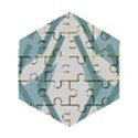 Abstract pattern geometric backgrounds Wooden Puzzle Hexagon View1