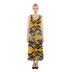 Abstract Pattern Geometric Backgrounds Sleeveless Maxi Dress by Eskimos