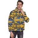 Abstract pattern geometric backgrounds Men s Puffer Bubble Jacket Coat View3