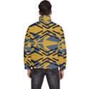 Abstract pattern geometric backgrounds Men s Puffer Bubble Jacket Coat View4