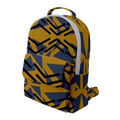 Abstract Pattern Geometric Backgrounds Flap Pocket Backpack (large) by Eskimos