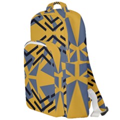 Abstract Pattern Geometric Backgrounds Double Compartment Backpack by Eskimos