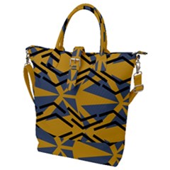 Abstract Pattern Geometric Backgrounds Buckle Top Tote Bag by Eskimos