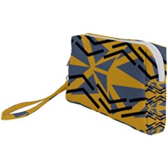 Abstract Pattern Geometric Backgrounds Wristlet Pouch Bag (small) by Eskimos