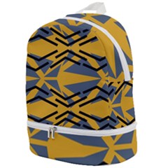 Abstract Pattern Geometric Backgrounds Zip Bottom Backpack by Eskimos