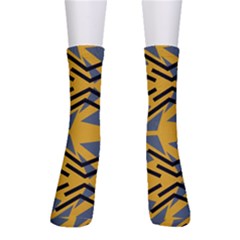 Abstract Pattern Geometric Backgrounds Crew Socks by Eskimos