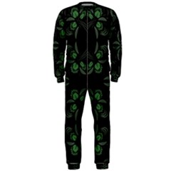 Folk Flowers Floral Art Print Flowers Abstract Art  Onepiece Jumpsuit (men) by Eskimos