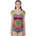 Rainbow Mushroom Mandala Boyleg Leotard  View1