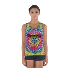 Rainbow Mushroom Mandala Sport Tank Top 