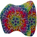 Rainbow Mushroom Mandala Velour Head Support Cushion View4