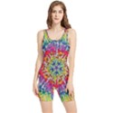 Rainbow Mushroom Mandala Women s Wrestling Singlet View1