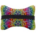 Rainbow Mushroom Mandala Seat Head Rest Cushion View2