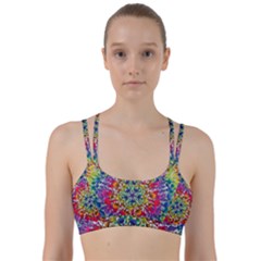 Rainbow Mushroom Mandala Line Them Up Sports Bra